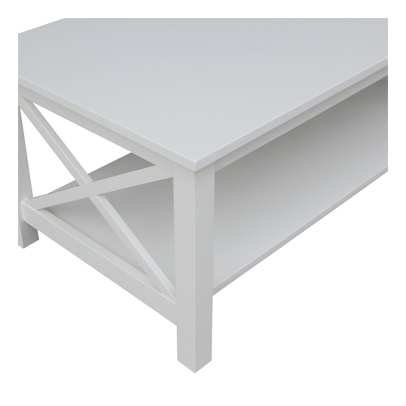  Rossitano Solid Wood Coffee Table, White