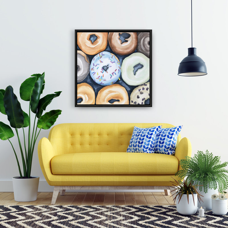 " Watercolor Doughtnuts With Icing "