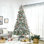 Arbre de Noël artificiel enneigé 9 pi avec branches réalistes, vert