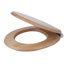 Croydex Rutland Flexi-Fix Soft Close Wooden Toilet Seat
