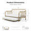 Lit de jour simple en métal avec couchette-35226072