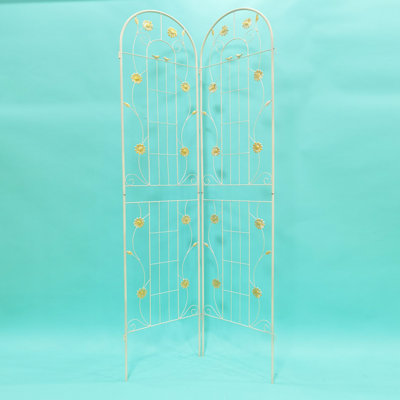Mirain 71'' H x 40'' W Iron Lattice Panel Trellis