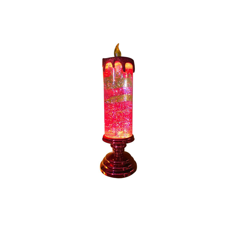 LED Water-filled Wax Candle Lamp