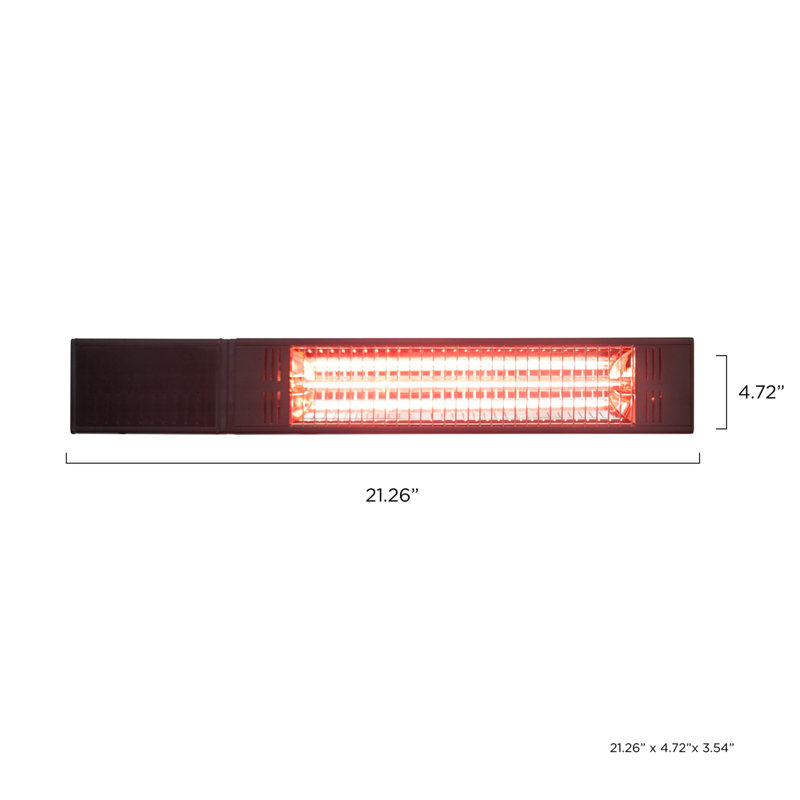 Gold Tube Infrared Electric Outdoor Heater with Remote Control
