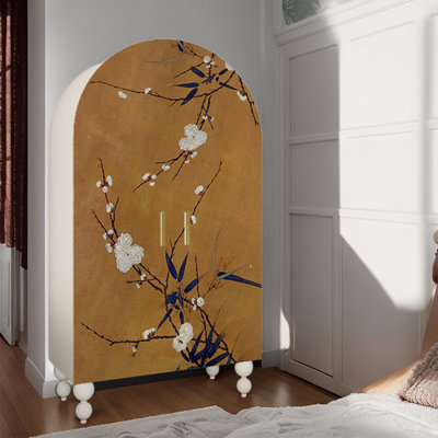 Bedroom multi-function double door wardrobe
