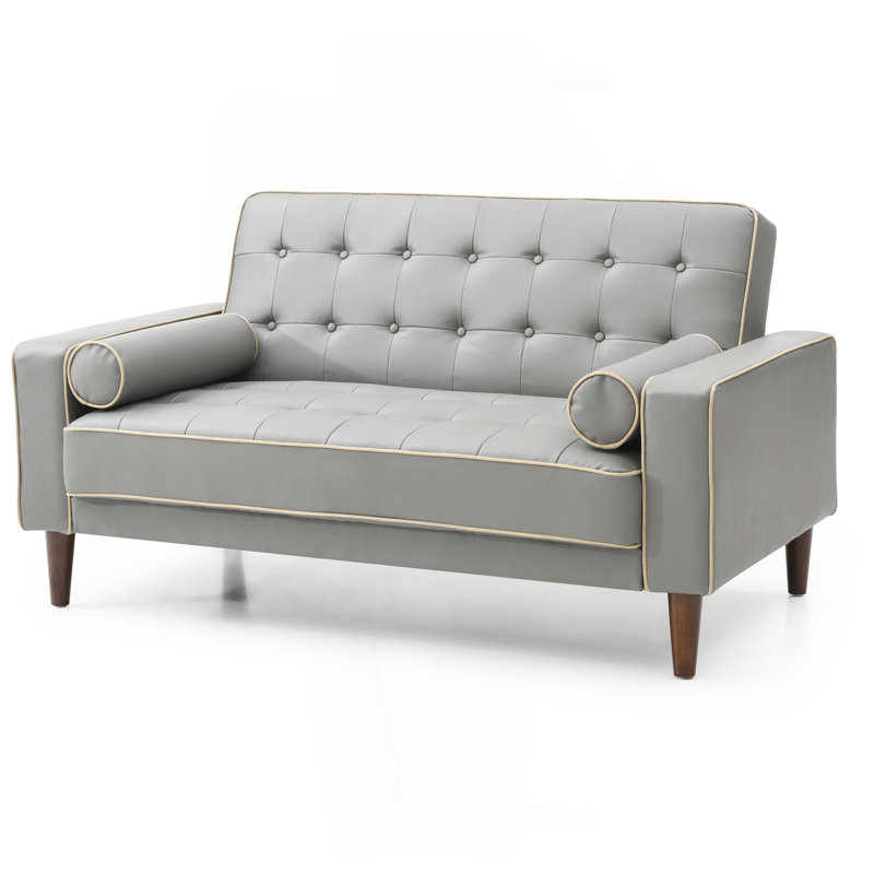Causeuse contemporaine grise pour deux