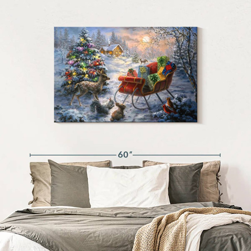 C'est la nuit avant Noël, H 30 po x l 45 po