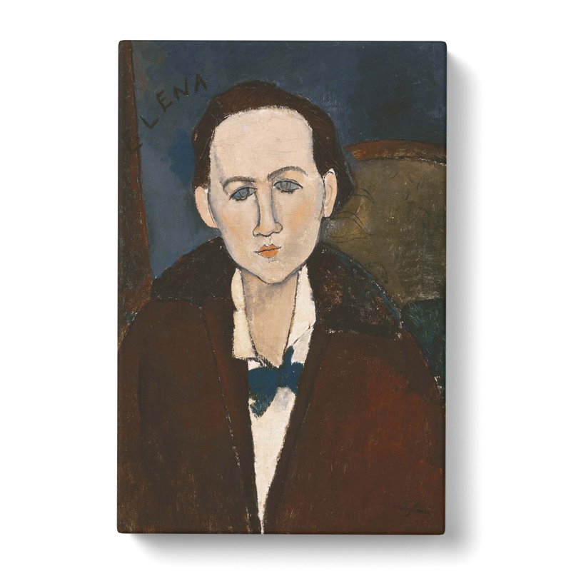 Elena Povolozky by Amedeo Modigliani - Wrapped Canvas, 50cm H x 35cm W x 3cm D
