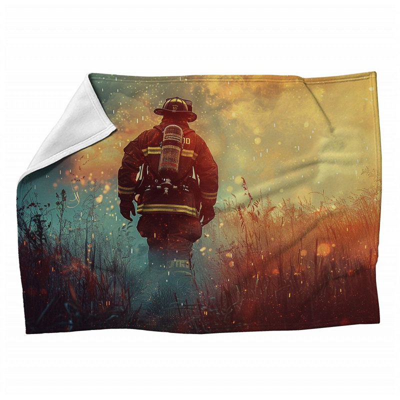 Jeté en peluche floral tendance, L 50 po x L 60 po