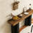 Farmhouse 2-Tier Sofa Table with Open Storage Shelf