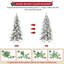 Arbre de Noël mince avec pommes de pin-130068752