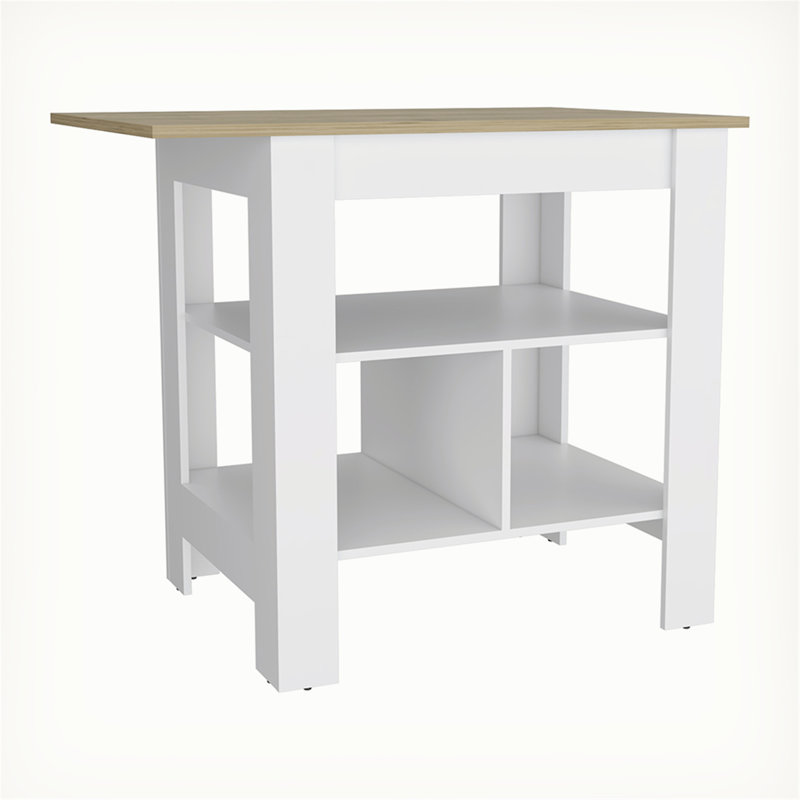 Îlot de cuisine polyvalent avec rangement et fonctionnalité Pompeya
