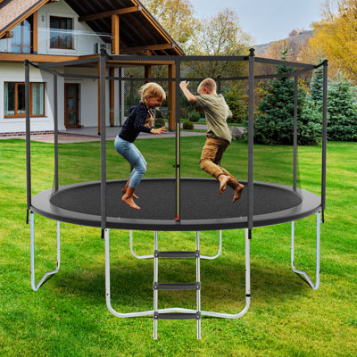 Creationstry 14.1 x 14.1 Round Backyard Trampoline