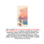 Art mural crème crème au coucher du soleil: texture grès avec pot de fleurs-749361019