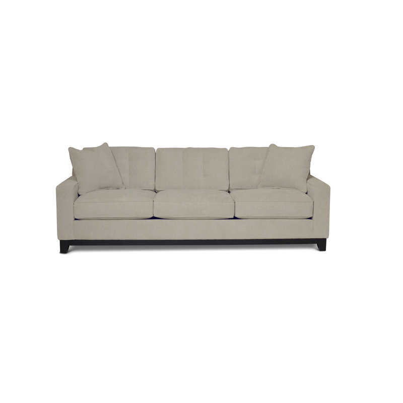 Carollton Upholstered 93'' Sofa, Heavenly Cinder Chenille