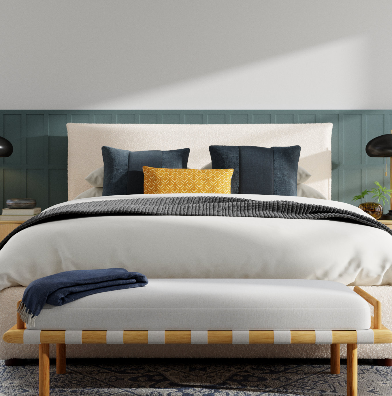 Hokku Designs Aaloni 70" Bedroom Bench, Natural