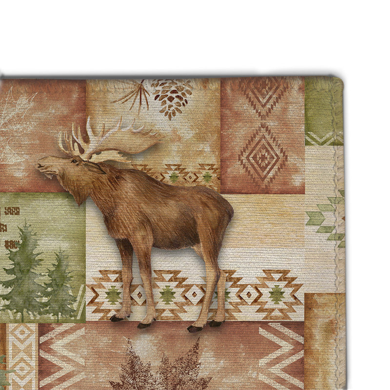 Trail Ridge Chenille Patchwork Indoor Rug, Rectangle 3' x 5'