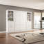 Lit double Arlex et 2 unités de rangement avec portes-88498603