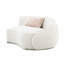 Canapé modulaire Beige Boucle 3 - Design élégant, dossier de 15 po de hauteur, hauteur de 28,24 po-419578172