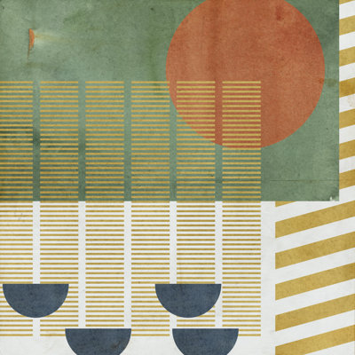 «Soleil Rouge I» par Melissa Wang - impression sur toile tendue