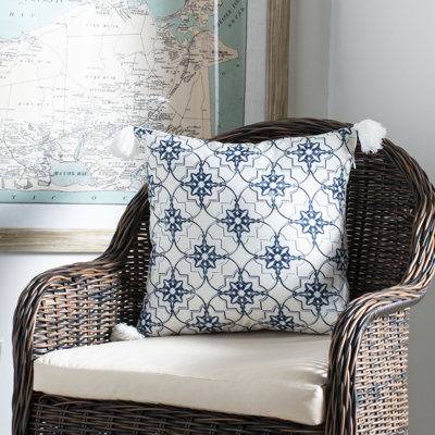 Mariella Tassels Reversible Throw Pillow