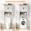 Au-dessus de l'armoire de toilette, tablette de rangement autoportante pour salle de bain de 65 po de hauteur avec tablette ouverte-933487864