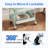 4-Tier Under Desk Mobile Utility Cart with Metal Storage Organizer-122723425