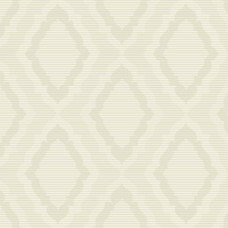 Candice Olson Decadence Geometric Metallic Wallpaper Double Roll, Cream