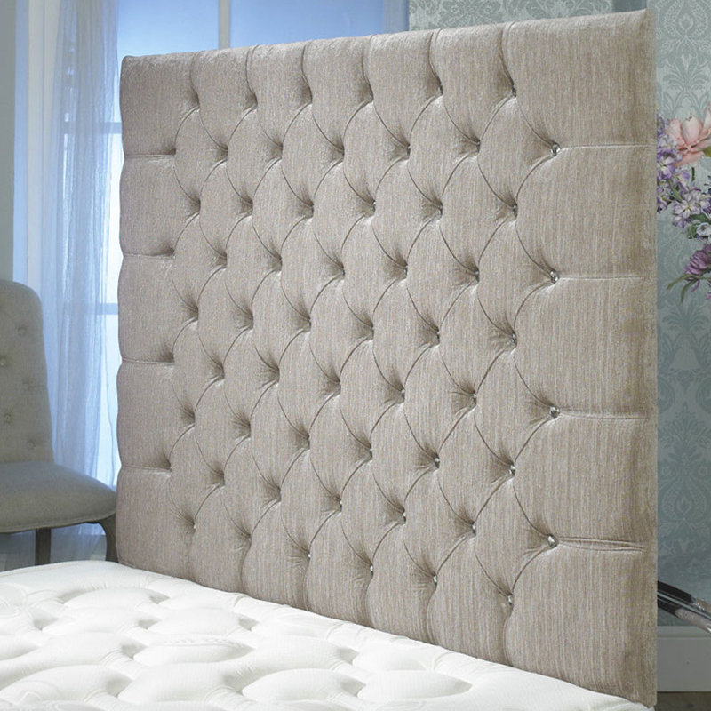 Shaw Upholstered Headboard, Mink, Small Double (4')