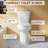 21" Extra Tall Compact Two-Piece Toilet 1.1/1.6 GPF Dual Flush Round with Soft-Close Seat-111656259