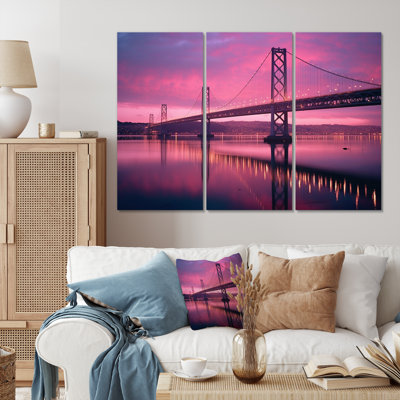 " San Francisco Skyline And Bay Bridge X " 3 - Pieces