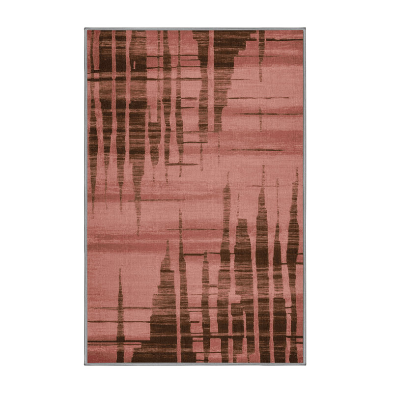 Tapis abstrait lavable à la machine, Tapis de couloir 2 pi x 5 pi