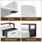 2-Tier Washer Dryer Countertop, Washing Machine Countertwith Shelf and 2 Drawers, Washer and Dryer Topper with High Guardrails, Smooth Edges, for Laundry Hamper Counter Storage Organization, white-126358760