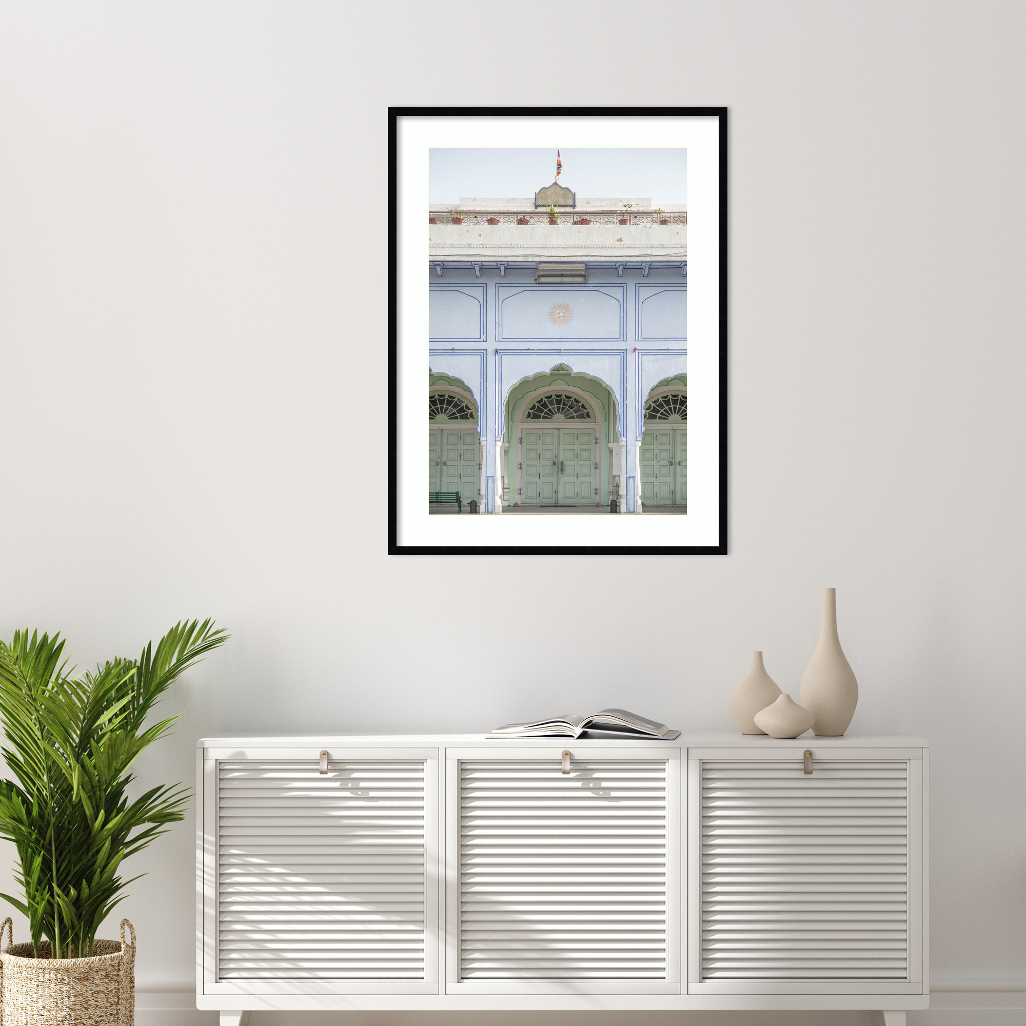 Sunshine Palace by Shot by Clint Wood Framed Wall Art Print, 41" H x 31" W, Black 