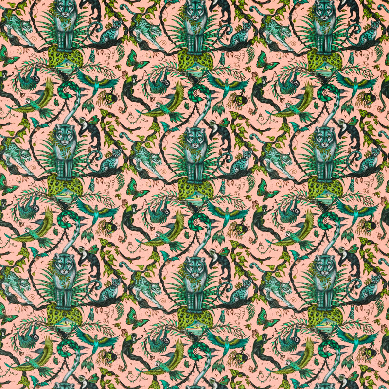 Bosque Dreams Velvet Fabric, Pink