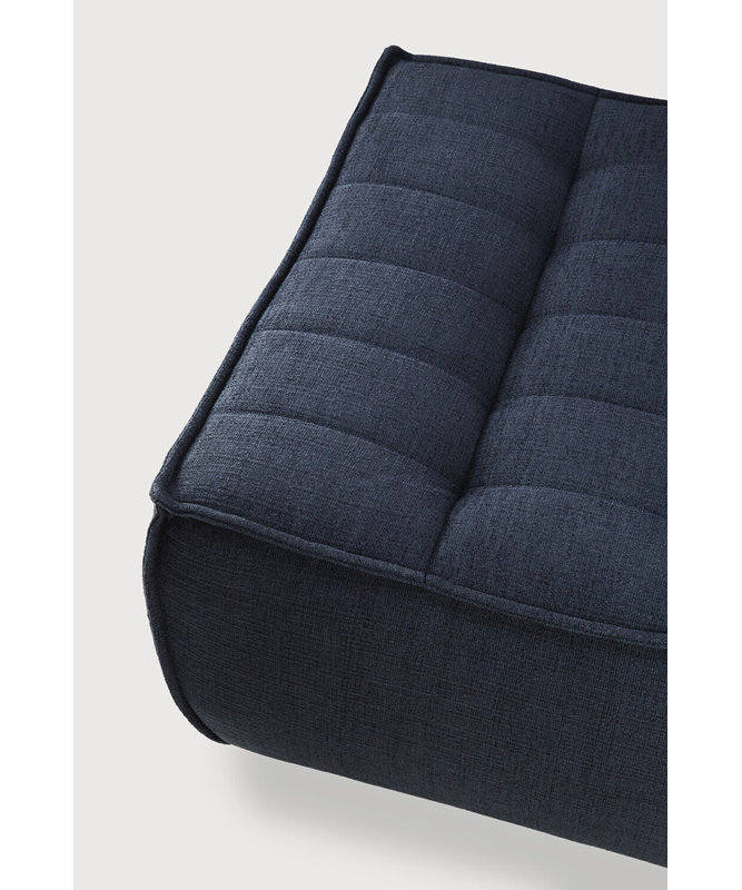 N701 Square Ottoman, Dark Blue