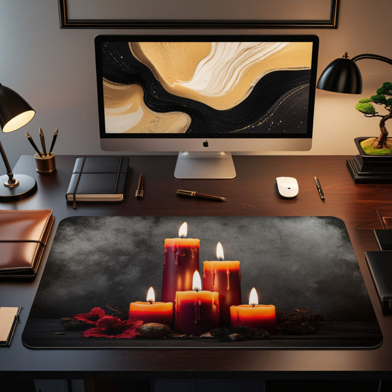 Polyester Desk Pad, 14.4x12.1