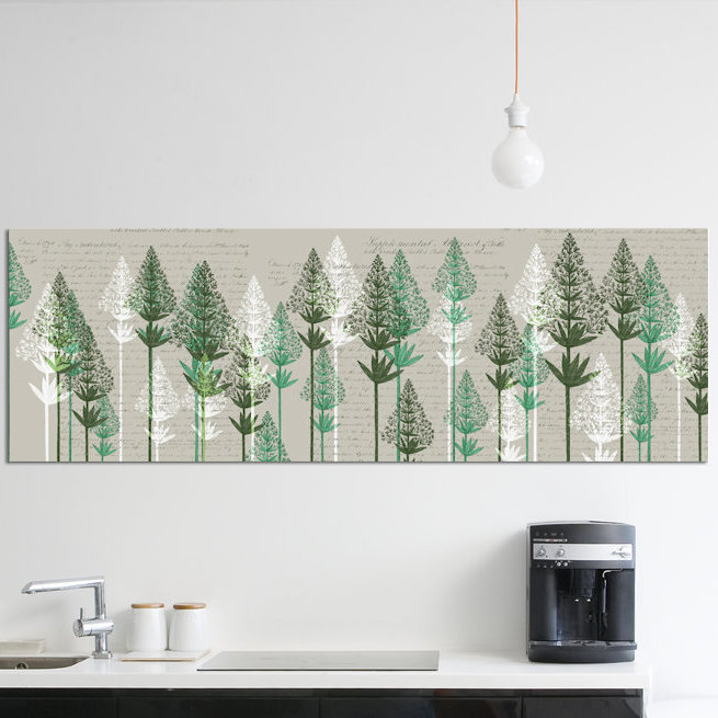 « leaf pins iii », impression sur toile, H 20 po x l 60 po x P 1,5 po, Toile tendue