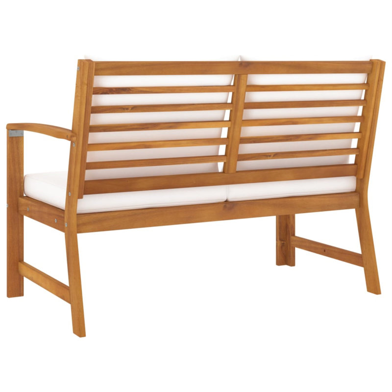 Banc de jardin en bois Randee, Blanc