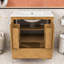 Meuble-lavabo de 30 pouces avec lavabo en céramique, portes doubles à fermeture en douceur, tiroir et tablette réglable-1094640070