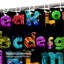 Rideau de douche Alphabet-947025807