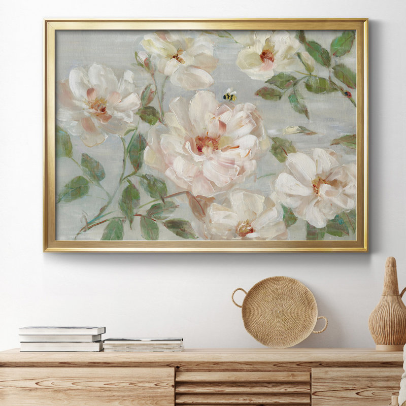 Summer Serenade - peinture encadrée, H 22,5 po x l 30,5 po x P 1,5 po, Gold Framed Canvas