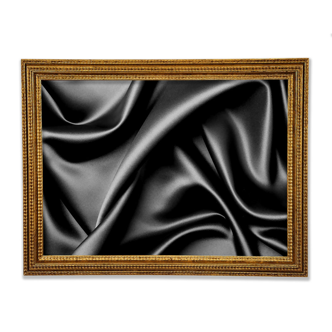 Gerahmtes Wandbild Silk Black