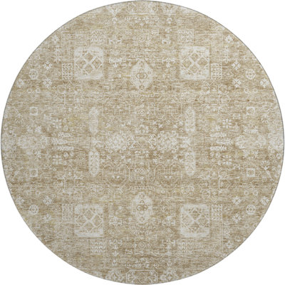 Premium Machine Washable Cerrito Beige Rug