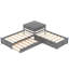 Lit plateforme en L
