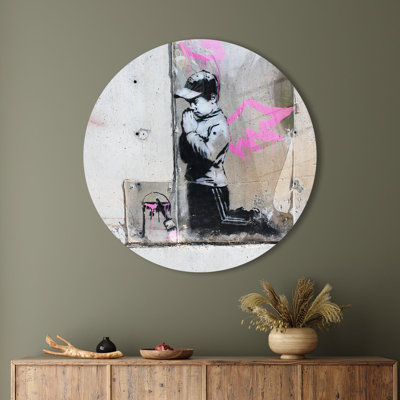 Art mural sur ange de Banksy abstrait peint à la main pour la décoration murale, idéal pour le salon, la chambre à coucher, le bureau et la décoration intérieure