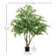 Banian artificiel 7 pi: feuilles de soie, en pot, décor intérieur / extérieur