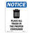 Place All Trash In Sign