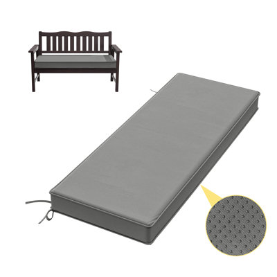 Coussin de banc antidérapant de 3 po d'épaisseur pour une utilisation intérieure et extérieure