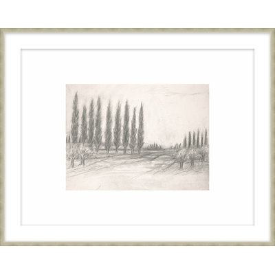 Rolling Landscapes 6 Framed Drawing Print